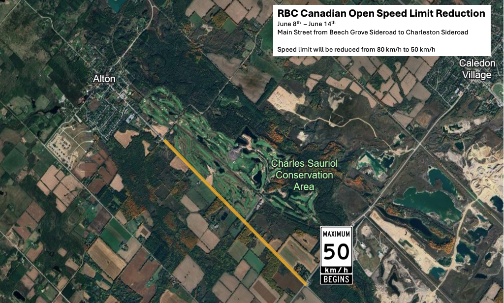 2026 RBC Canadian Open Speed Limit Reduction
